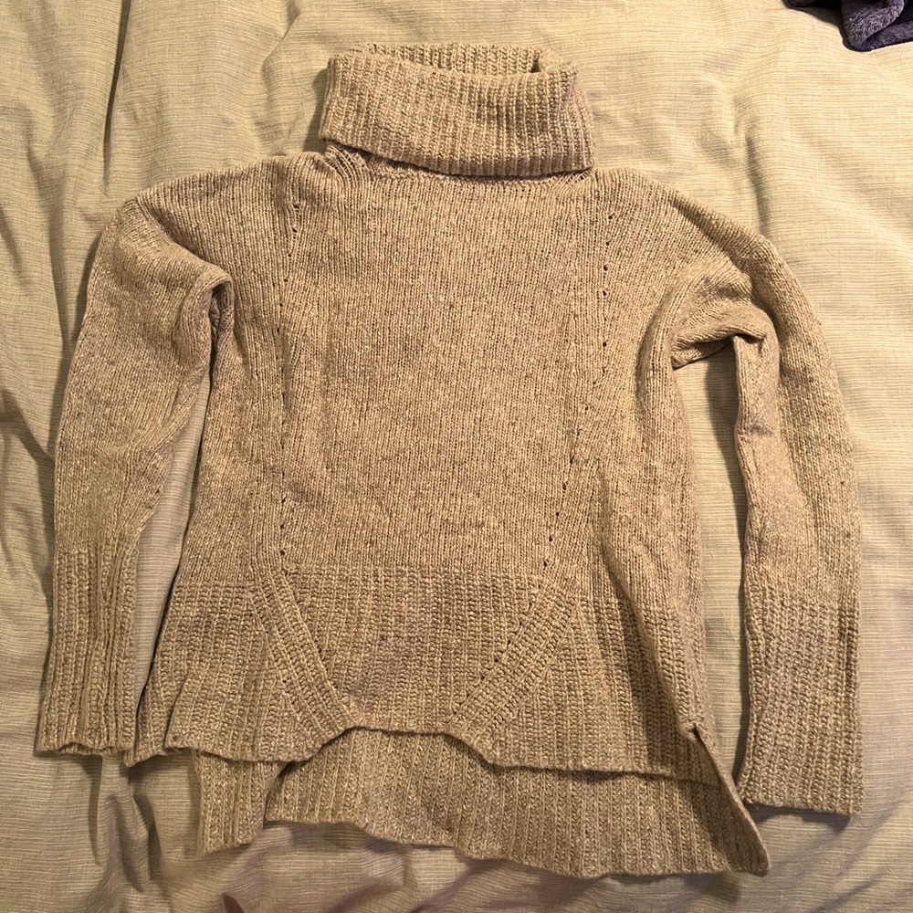 Cowl Neck Oatmeal Sweater